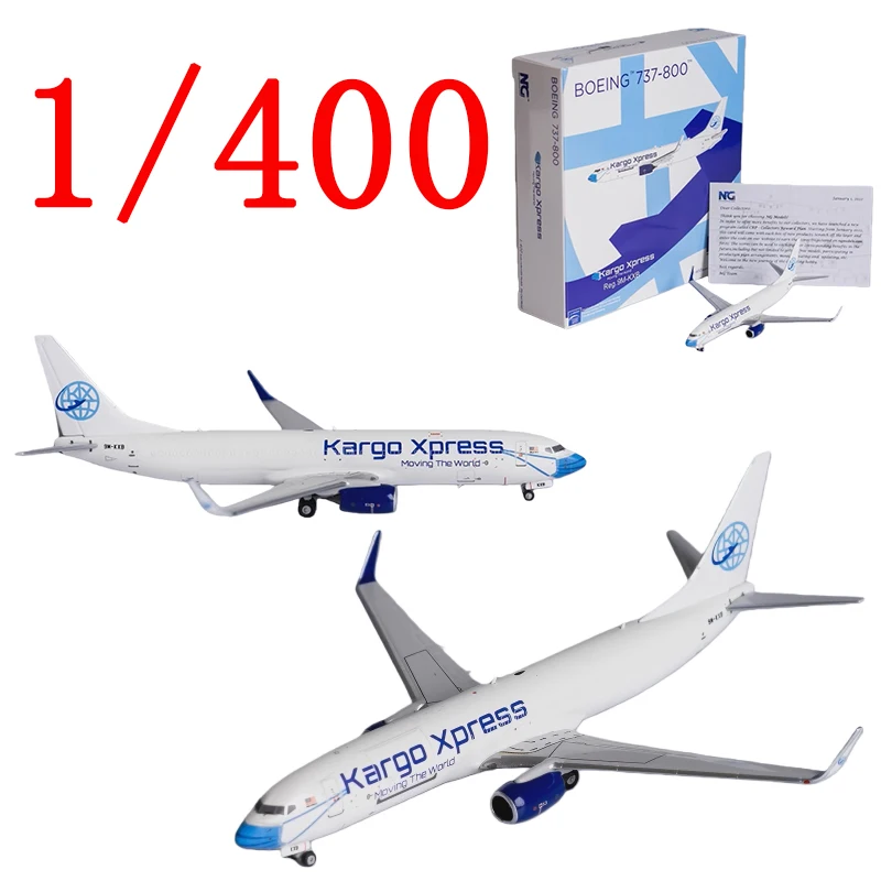 NG Diecast Scala 1/400 Kargo Xpress Modello in lega di aereo Kargo Xpress B737-800/w 9M-KXB Gioca con aereo Toy Boy Confezione regalo