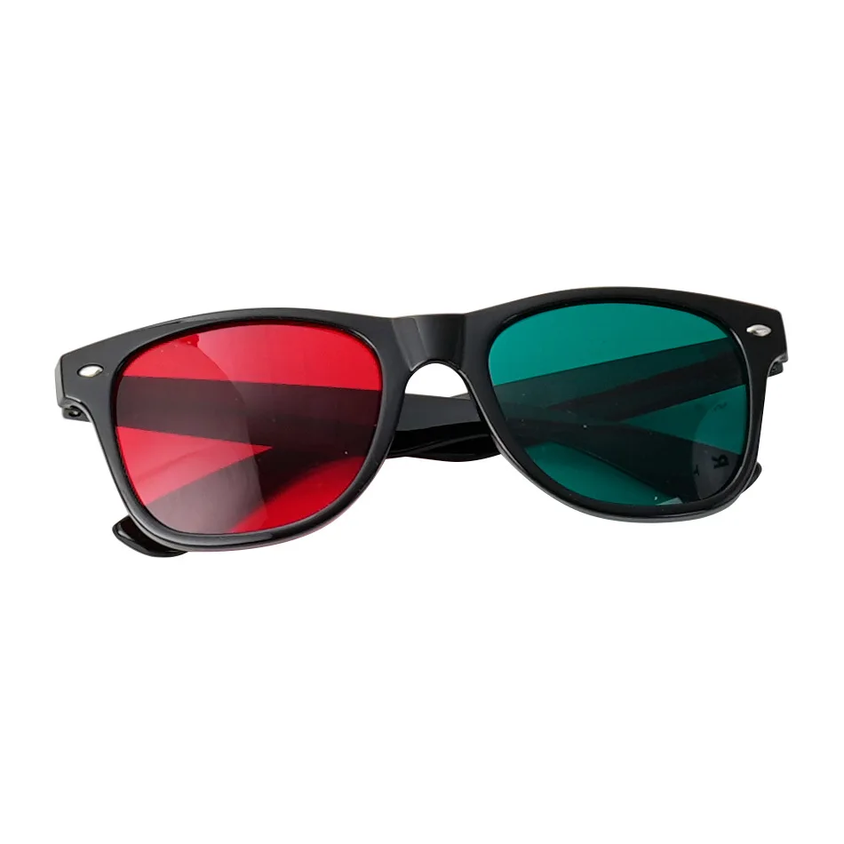 `Visual Tracking Training Cards Set with Red Green Glasses and Hanging Rings, Eye Movement Vision Therapy Accessories`