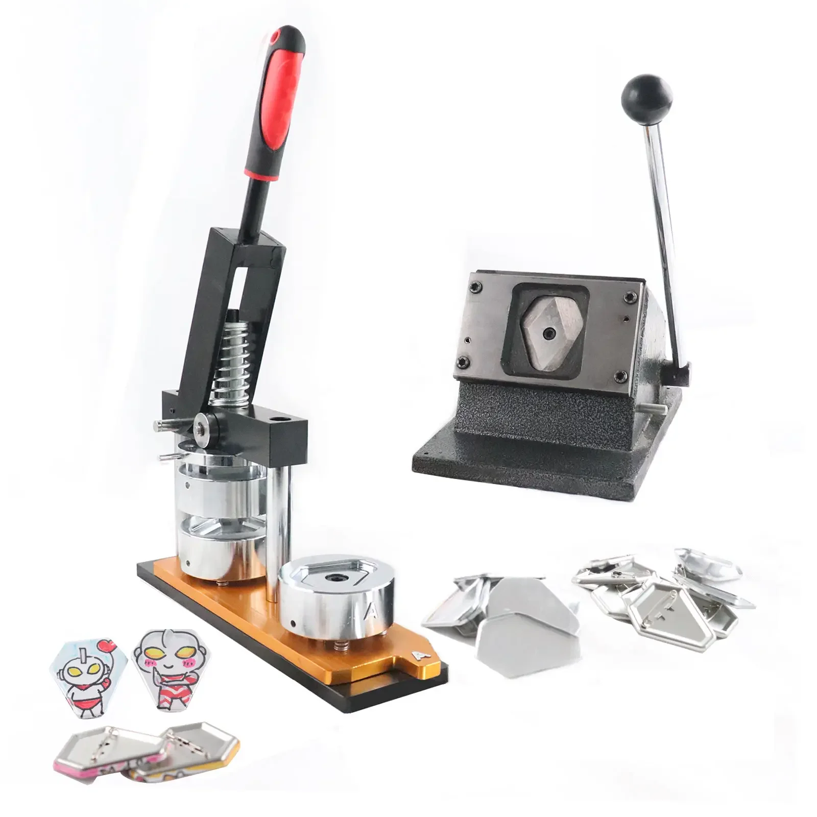 

High Quality Coffin Shape Exquisite Badge Making Machine Refrigerator Magnet Hand Badge Machine