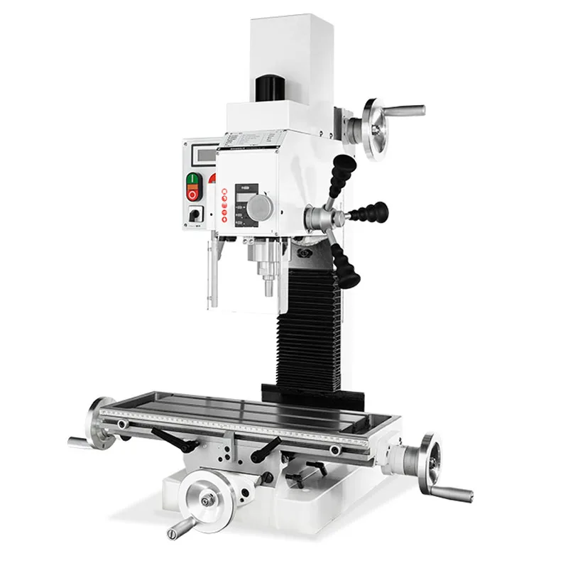 WMD25V Standard Super Vertical Column Metal Milling Machine, Brushless Drill and Mill Lathe, Table Size 500*180mm, 1100W