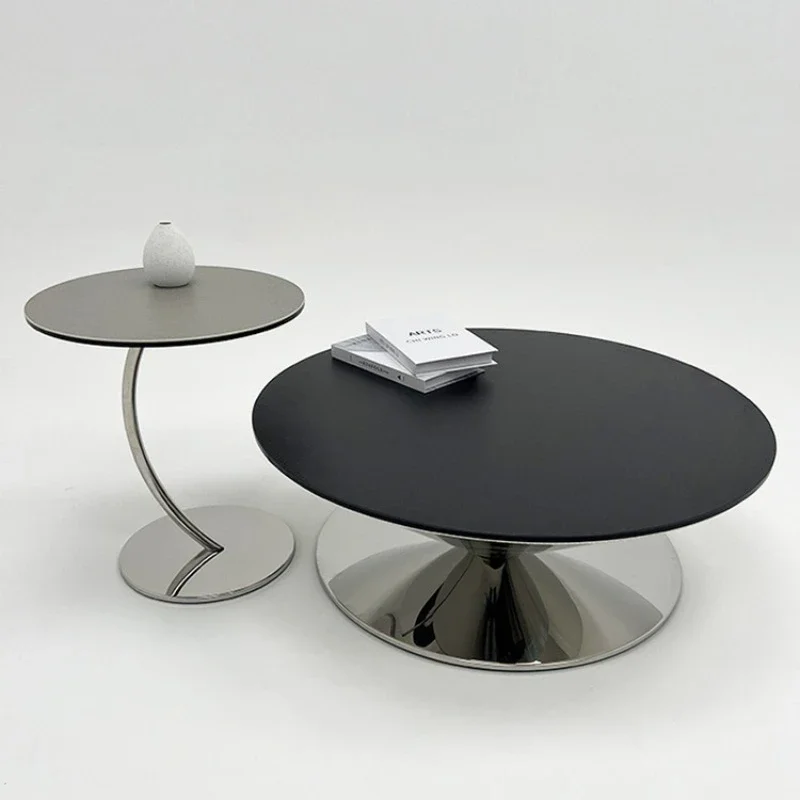 Simple living room creative round table flying saucer coffee table modern minimalist style