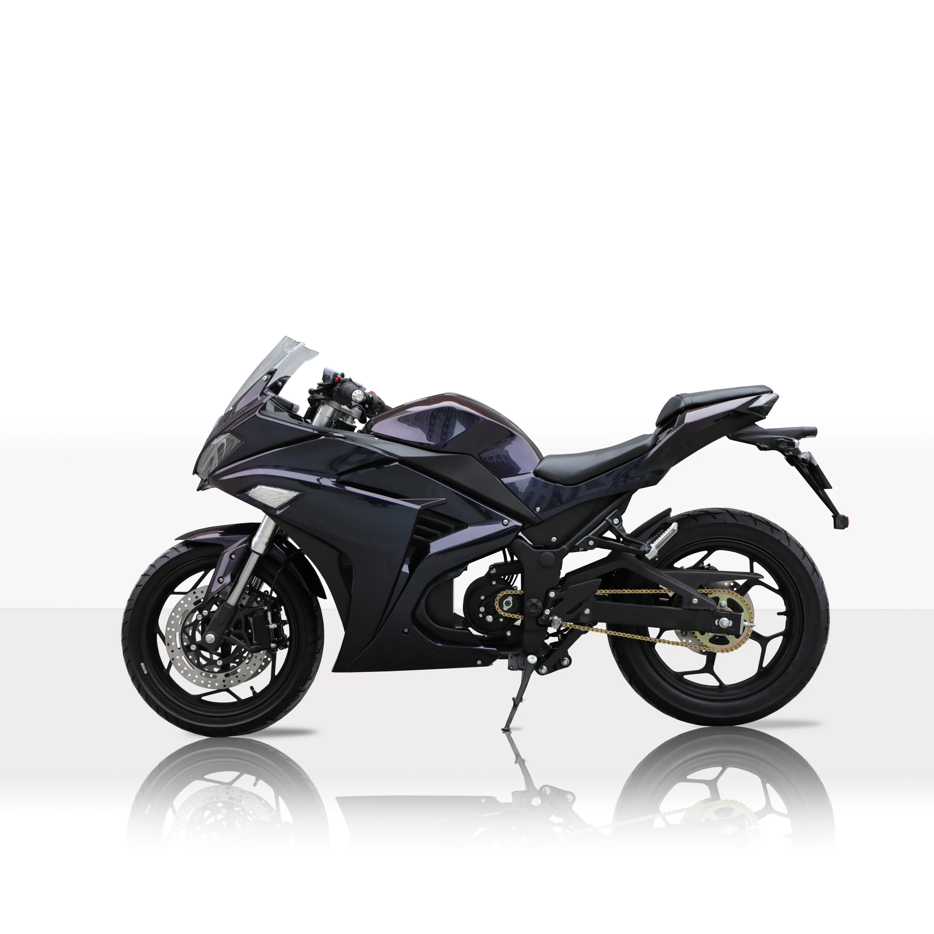 Luyuan Motorcycle Hottest R3 Chameleon Color 4000W Middle Chain Moto Brembo Electric Motorcycle Calipers