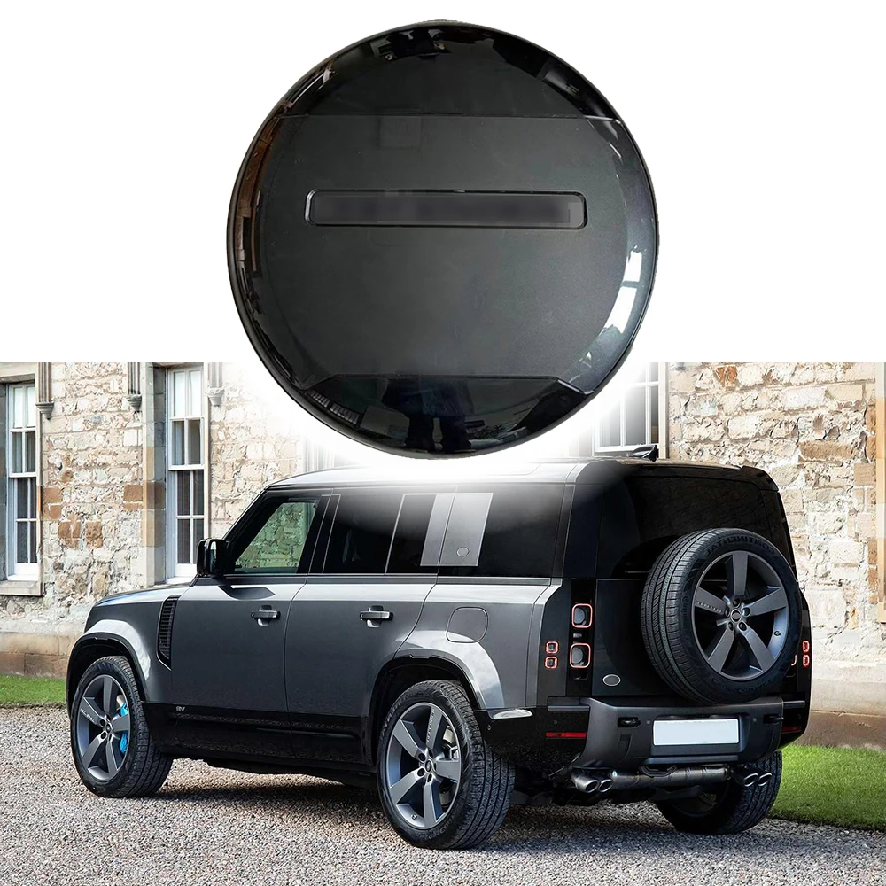 Carpathian Grey Series Spare Tire Cover fits for Land Rover Defender 110 90 130 2020-2024 ABS Spare Tyre Wheel Cover Protector