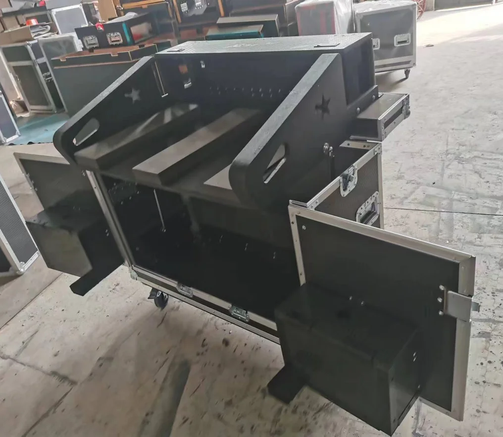 ForX32 Mixer Case Flip-Ready Easy Retracting Hydraulic Lift Road Mixer Console Flight Case For X32