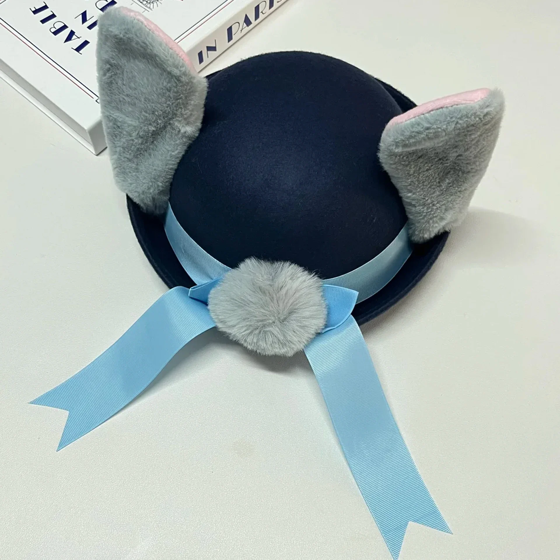 Nieuwe Disney Zootopia 2 Judy buigbare sheriffhoed met konijnenoor |   Film Cos-accessoire |   Kerstmis/Anime konijn politie hoofddeksels