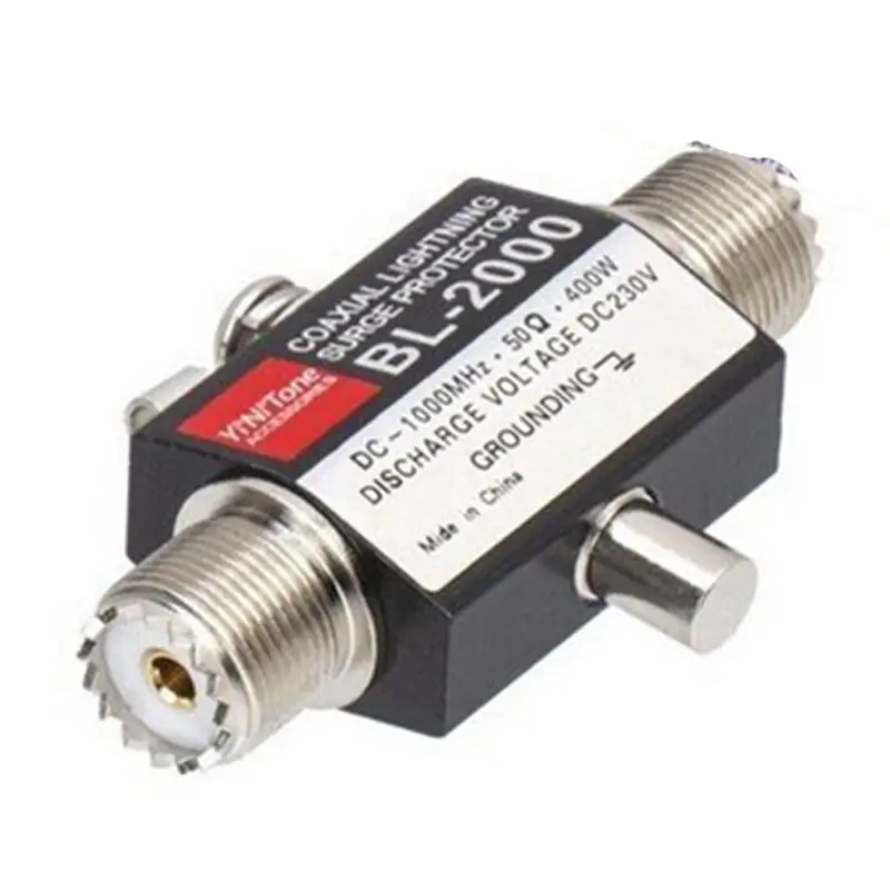 BL-2000 Coaxial Lightning Surge Protector PL259 Female To PL259 Female Coaxial Lightning Arrestor DC-1000Mhz-A54R