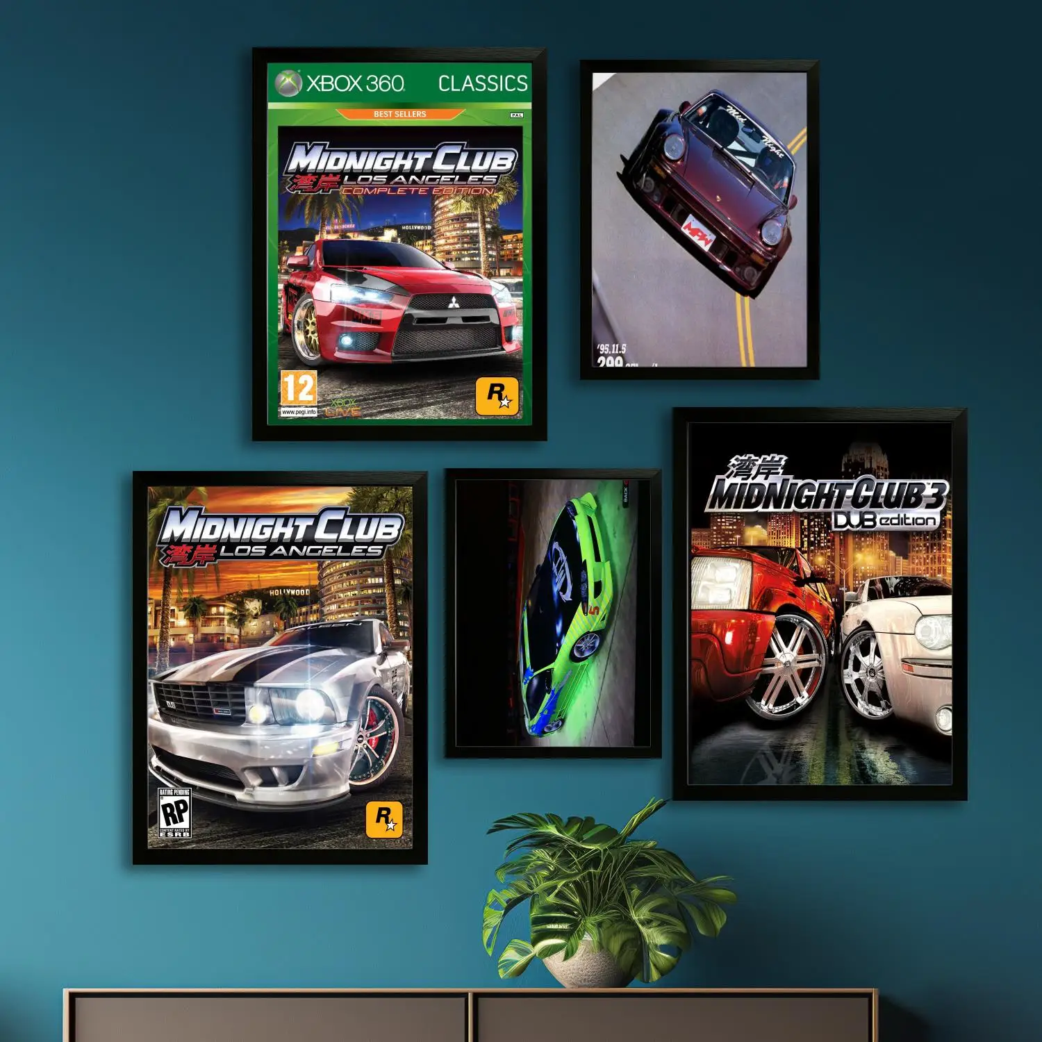Midnight Club Video Game Canvas Art Poster, Wall Art, Picture Print, Modern Family, Bedroom Decor, Posters,Decorative painting