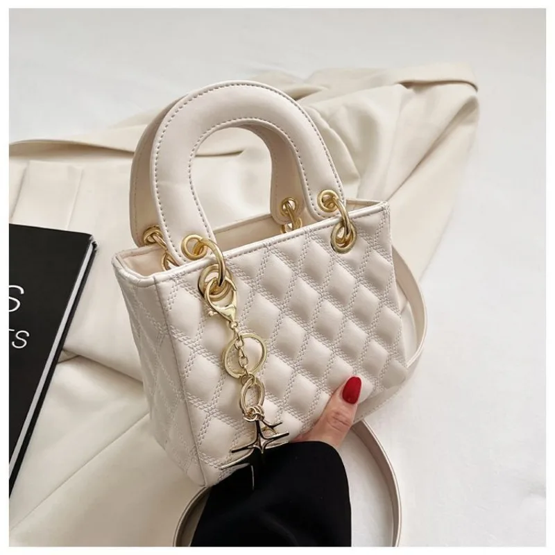 Bolsos pequeños de cuero Artificial para mujer, bolso de diseñador de lujo, bolso cruzado de un solo hombro, bolso de mano femenino para diario