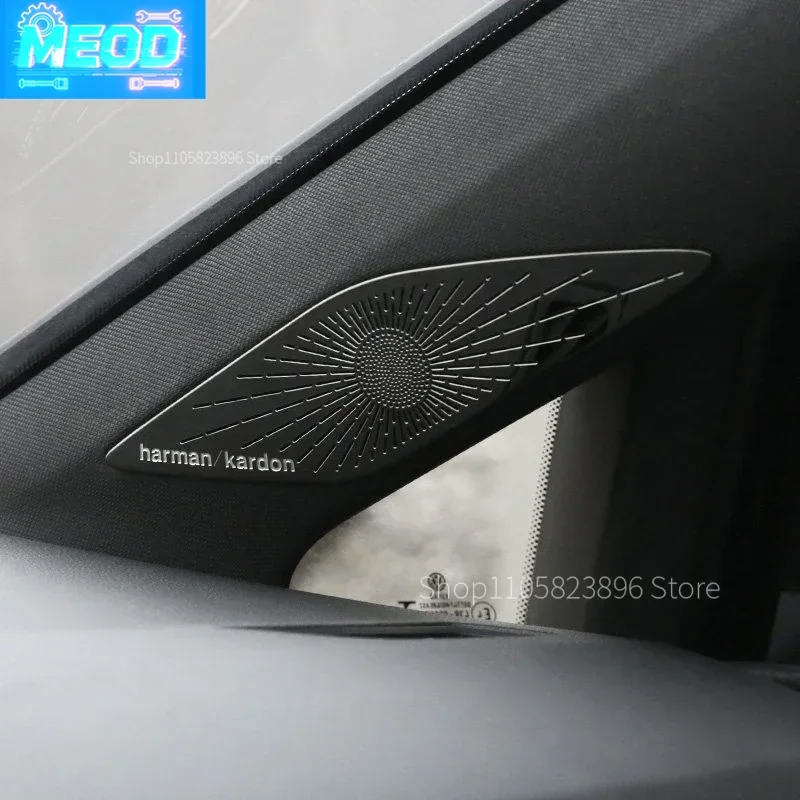 Stainless Car A Pillar Door Stereo Audio Speaker Cover Trim Sticker For Volkawagen VW Golf 8 MK8 2020 2021 2022 2023 Accessorie