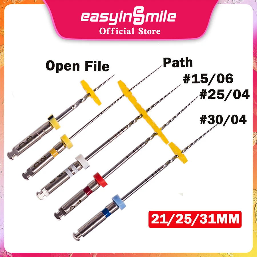 

Стоматологический эндодонтический роторный напильник Easyinsmile X3 NITI, моторные напильники 21/25/31 мм, серия Never Break для эндодвигателя, 5 файлов/упак.