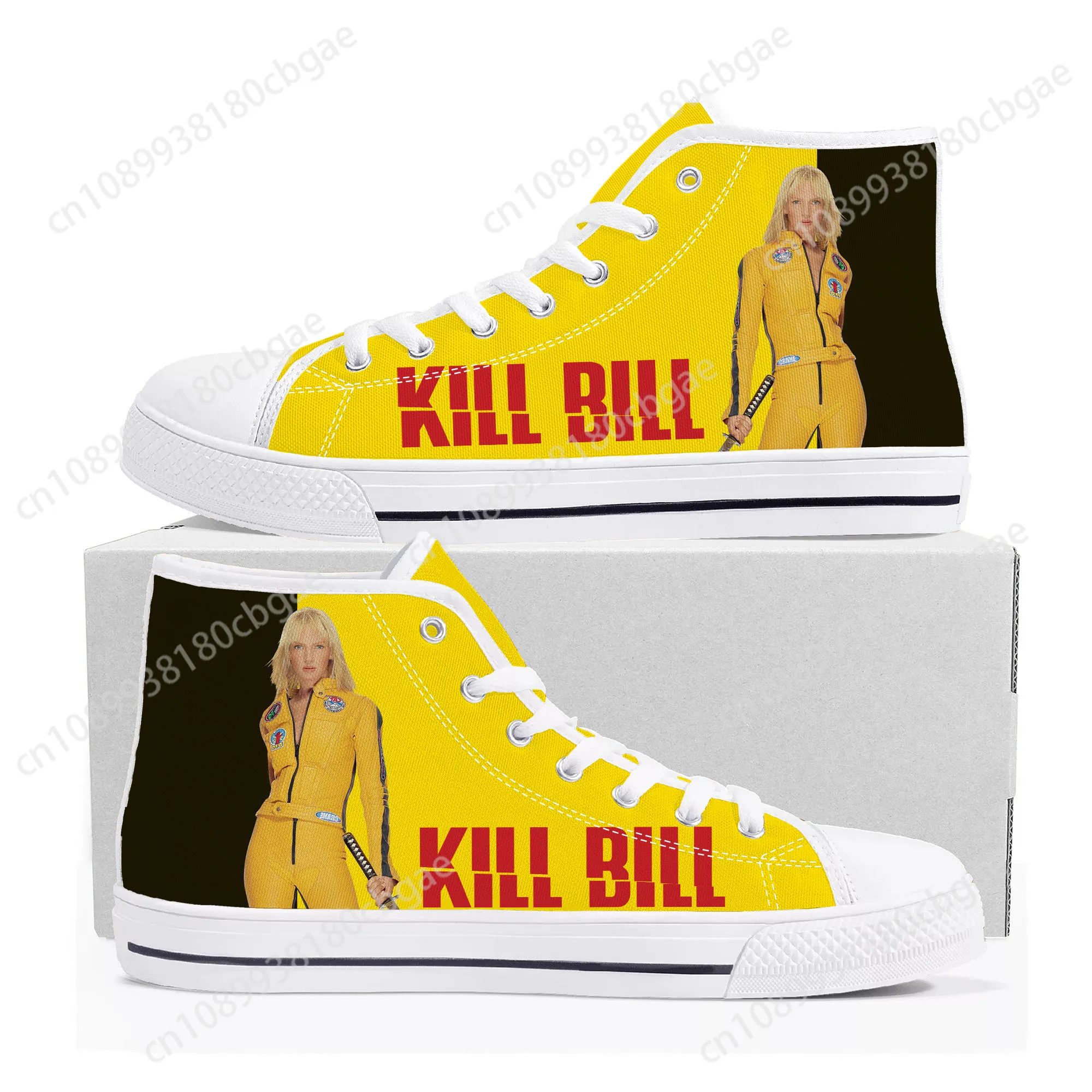 

Kill Bill Hattori Hanzo Ninja Samurai High Top Sneakers Mens Womens Teenager Canvas Sneaker Casual Custom Shoes Customize Shoe