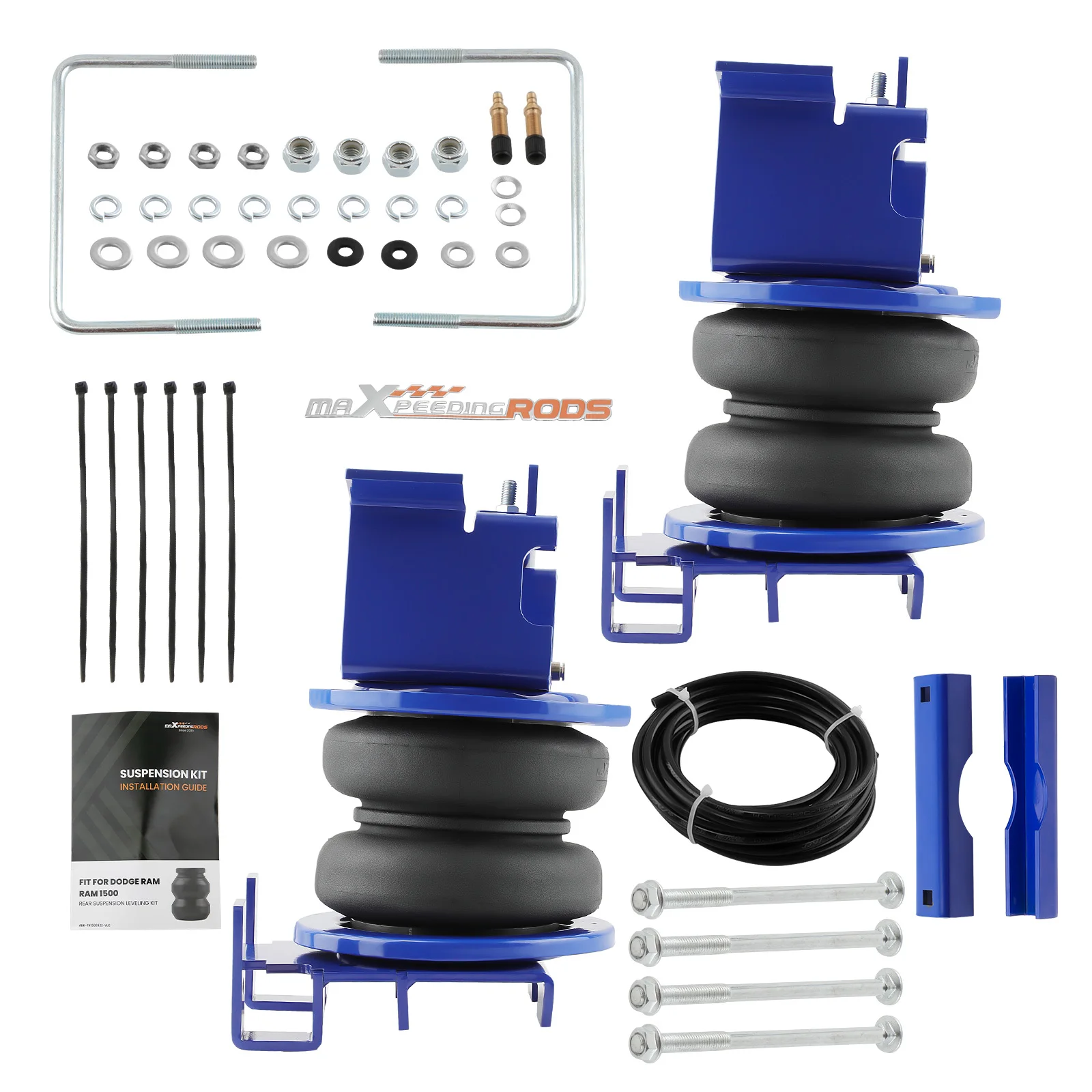 

Комплект пружинной подвески MaXpeedingrods Air Helper, 7500 фунтов для Dodge Ram 3500 RWD 4WD 2019-2024 гг.