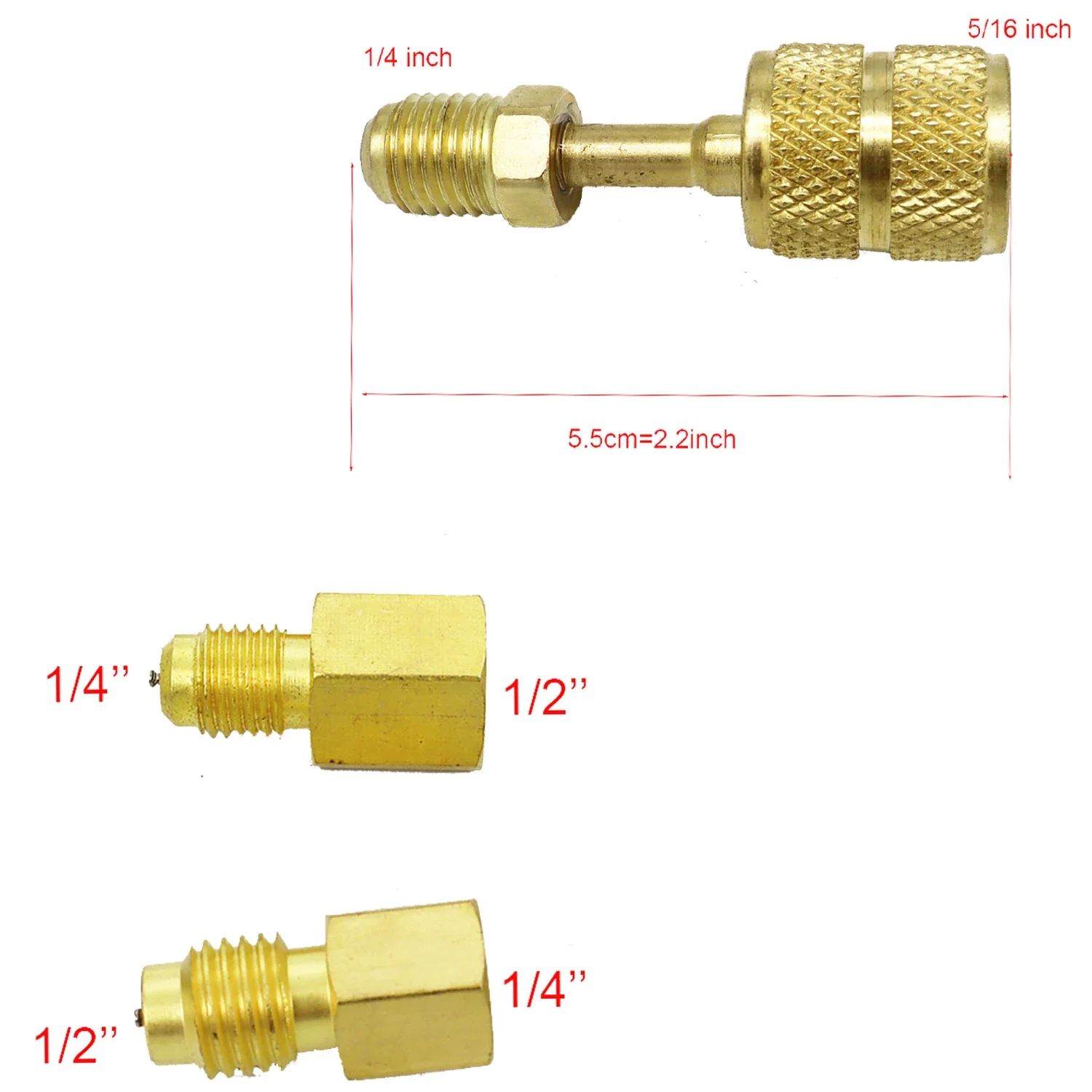 Refrigerant Manifold Meter Kit for automotive air conditioning charging of R410A, R22, R134a, R404A refrigerants