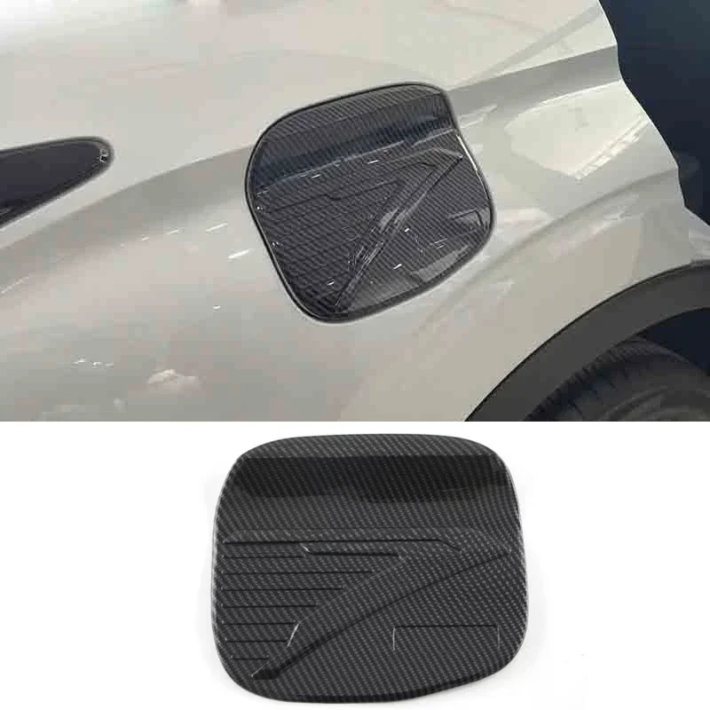 

For Mitsubishi Outlander 2022 2023 ABS Carbon Fuel Tank Gas Cap Panel Protector Sticker Oil Gasoline Cover Trim Car Accessories