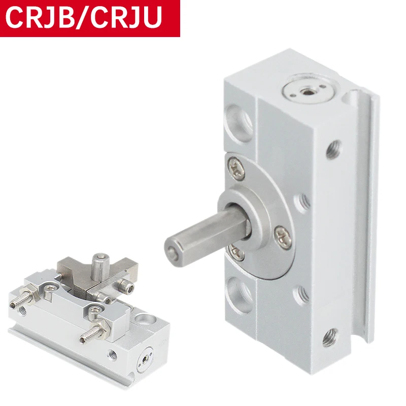 Pneumatic Cylinder CRJB/CRJU Series Free Installation Swing Rotary Cylinder Miniature Rack And Pinion CRJB/CRJU05/1-90/180E