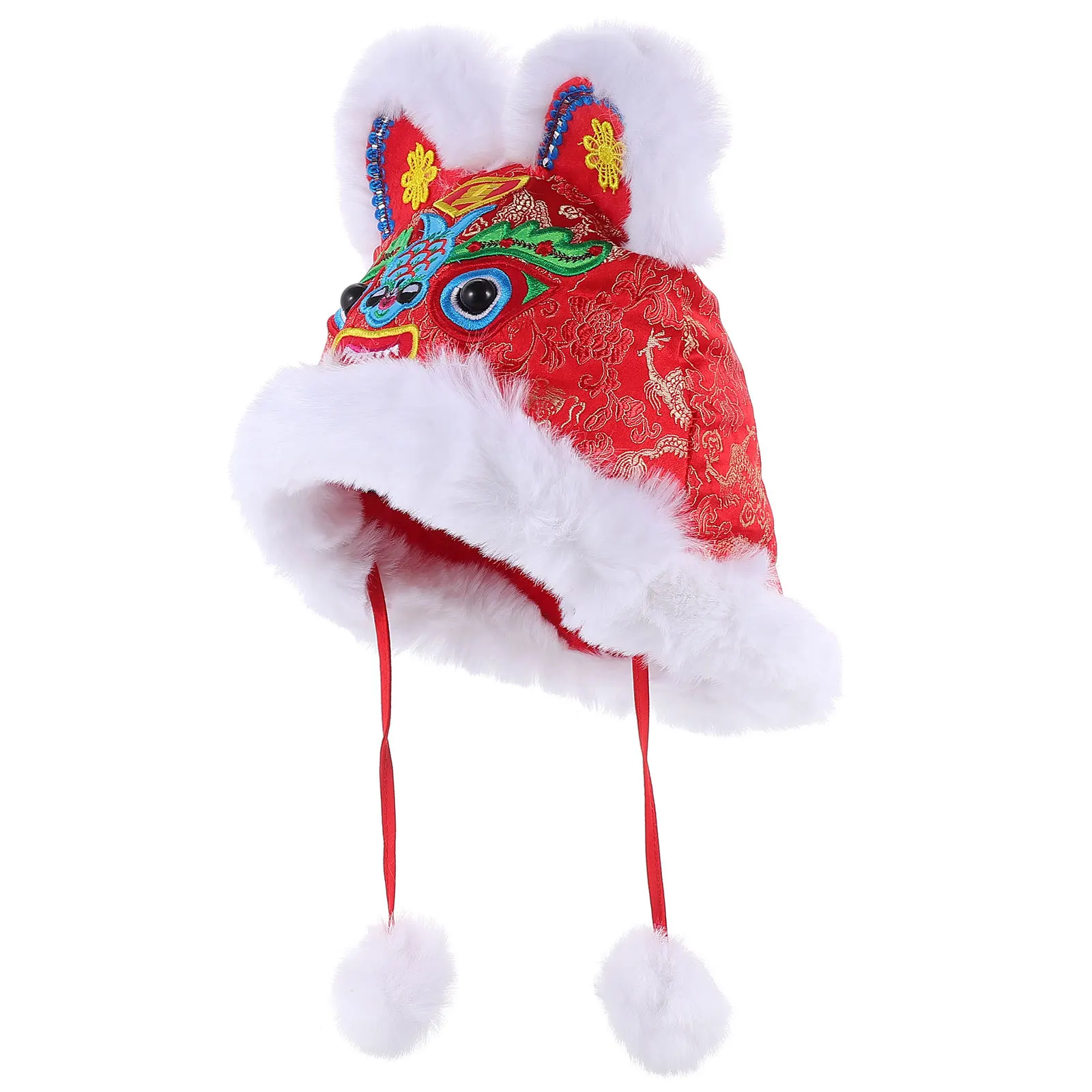 احتفالي للأطفال النمر سنة قبعة السنة الصينية الجديدة حفلة صور الدعامة الدافئة لطيف أغطية الرأس عيد ميلاد الديكور فكرة هدية عيد #3