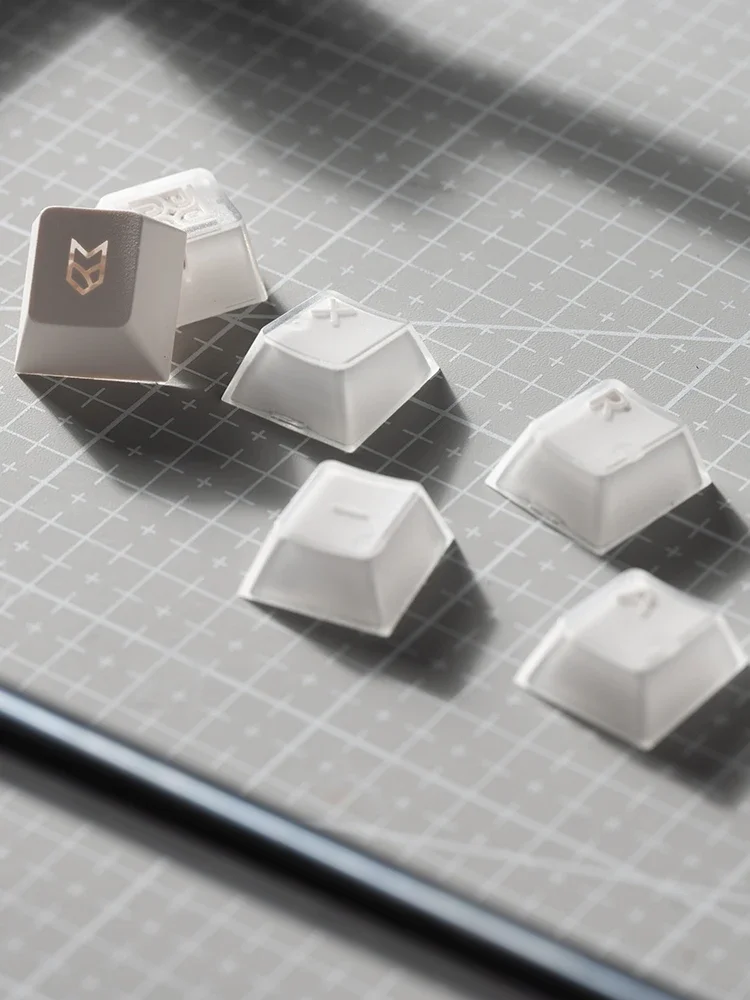 Imagem -03 - Pbtx-ray Keycaps Semi Transparente Branco Abs Personalizado Teclado Mecânico Gamer Acessórios Fãs