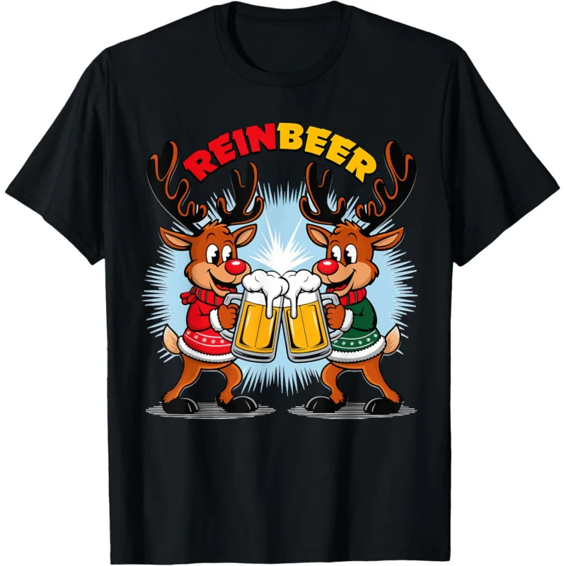 

Reinbeer Christmas Beer Lovers Xmas Drinking T-Shirt