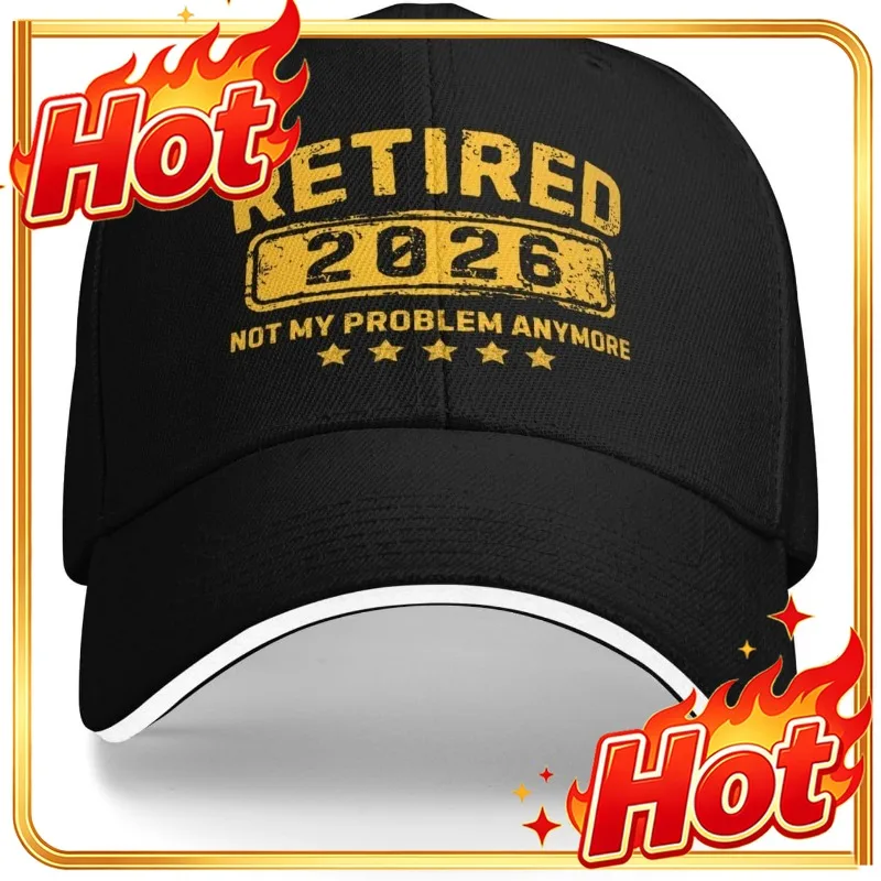 Men's Not My Problems Anymore Retirement Baseball Cap - Retired 2026 Design With Slogan, Adjustable Snapback, Lightweight