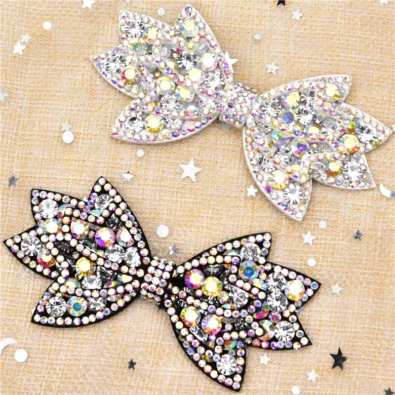 ラインストーン 3D 蝶パッチアップリケ手作り弓縫う Ab  - Sew On Rhinestone のレビューと価格