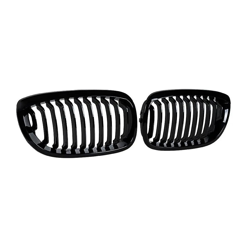 Glossy Black Front Sport Kidney Grille Grill for 2003-2006 E46 325Ci 330Ci 2-Door LCI 51137064318