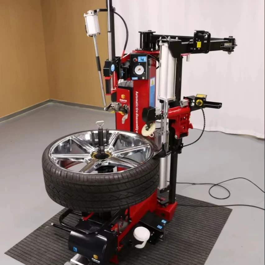 Full Automatic Tyre Removal Machine High End Tyre Changer Machinery No Pry Bar No Turntable