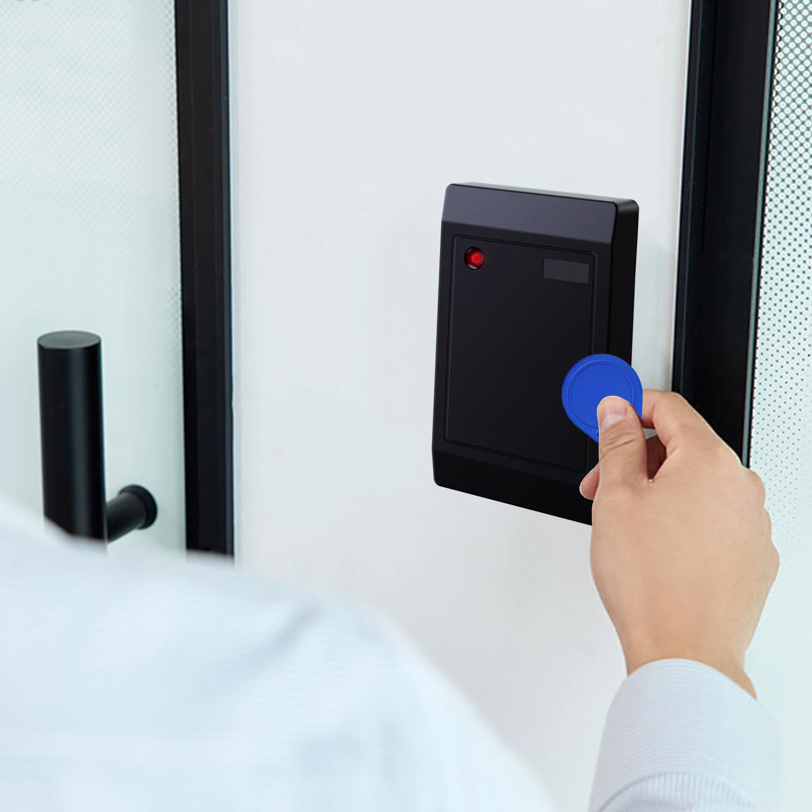 5pcs Blue ABS 13.56Mhz TK4100 RFID Security Smart Keyfob Support MF 1K Chip Key Tag Key Fob for access control  Read & Wroten