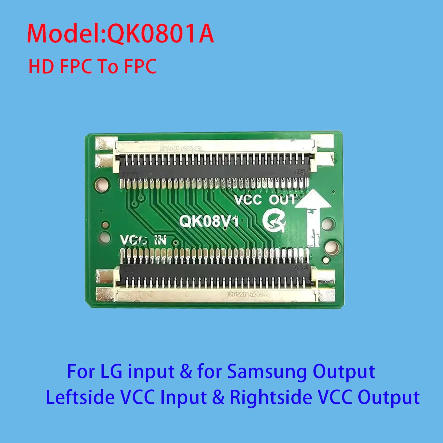 LCD Screen Line Conversion QK0801A QK0801B QK0802A QK0802B HD 30Pin to 30Pin for LG to for Samsung  FPC to LVDS Cable