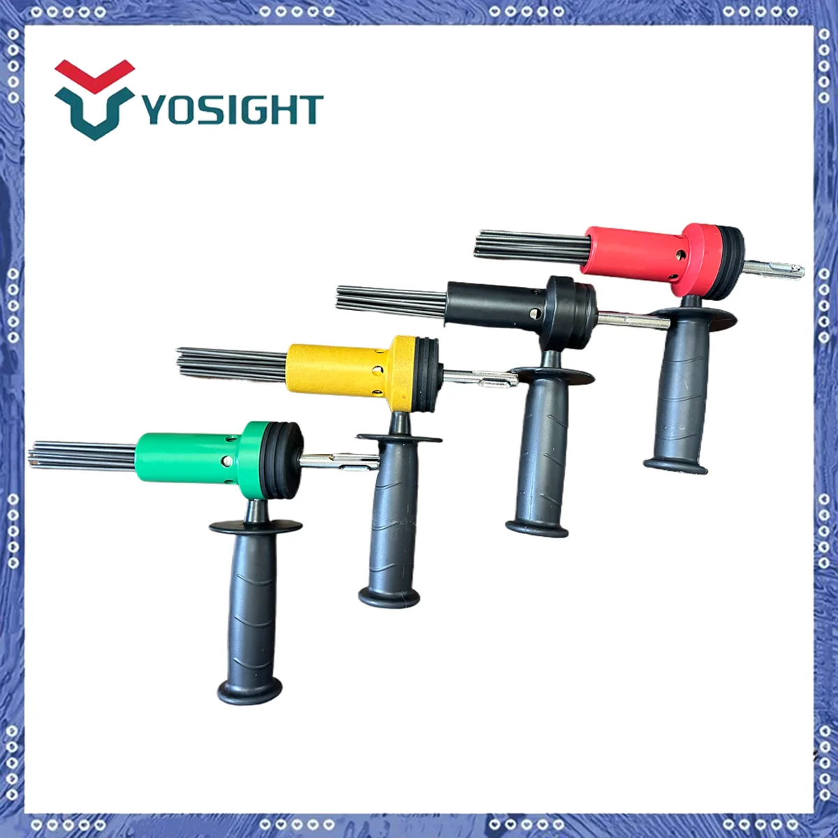 Strumento per sbavatura SDS Plus, disagnatore ad ago con impugnatura staccabile – Strumento durevole per la rimozione della ruggine e la finitura dei bordi per la lavorazione dei metalli