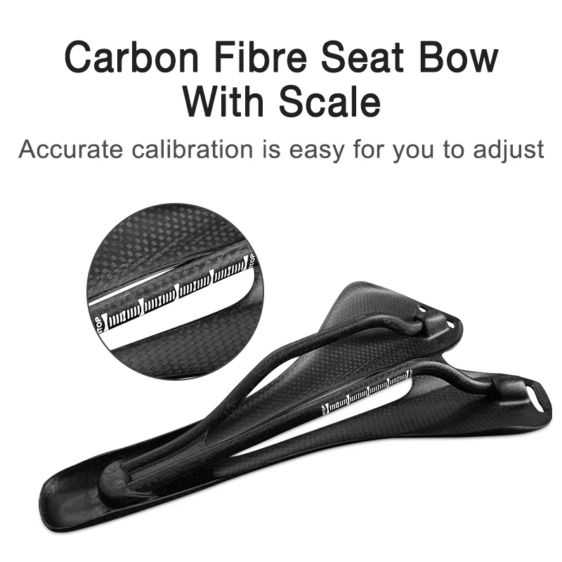 Full Carbon MTB Saddle Lightweight Durable Bike Seat for Road And Mountain Biking - view 3