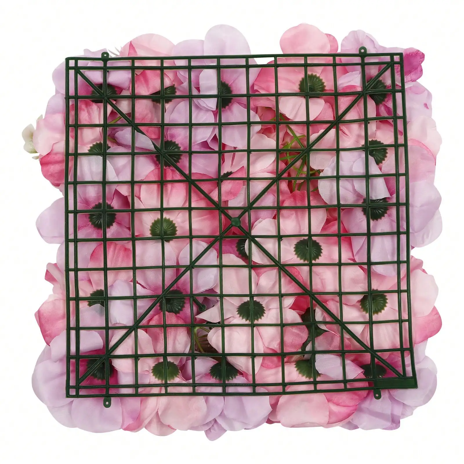 12PCS Artificial Flower Wall Panel 15''x15'' Decorative Hydrangea Flower Panels Wall Flower Panels For Party