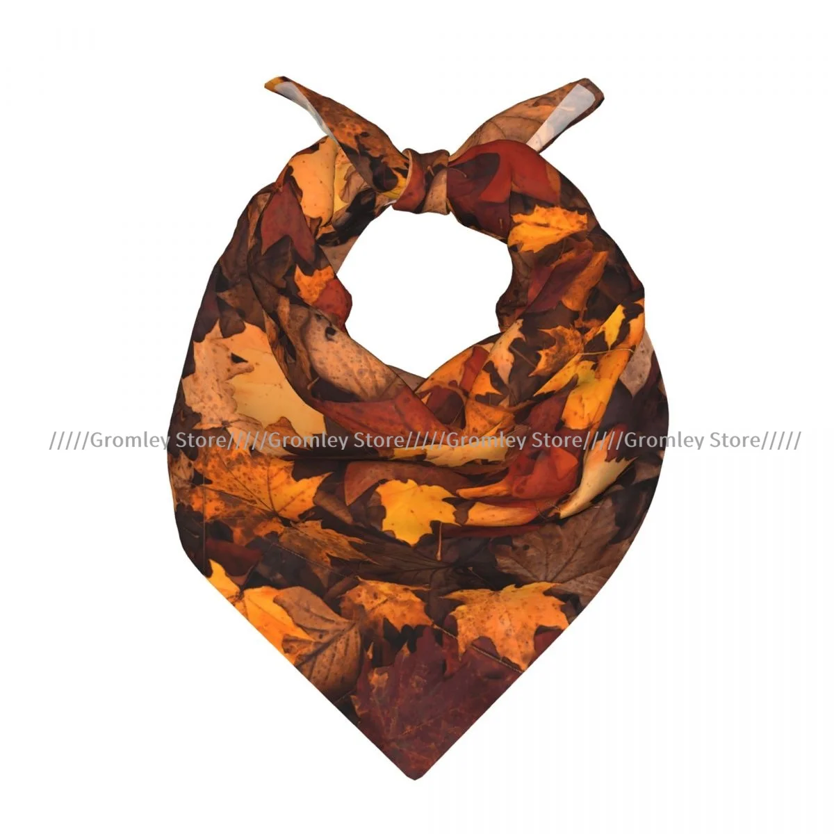 

Autumn Leaves Pattern Square Towel Multifunctional Neck Scarf Hair Bandana