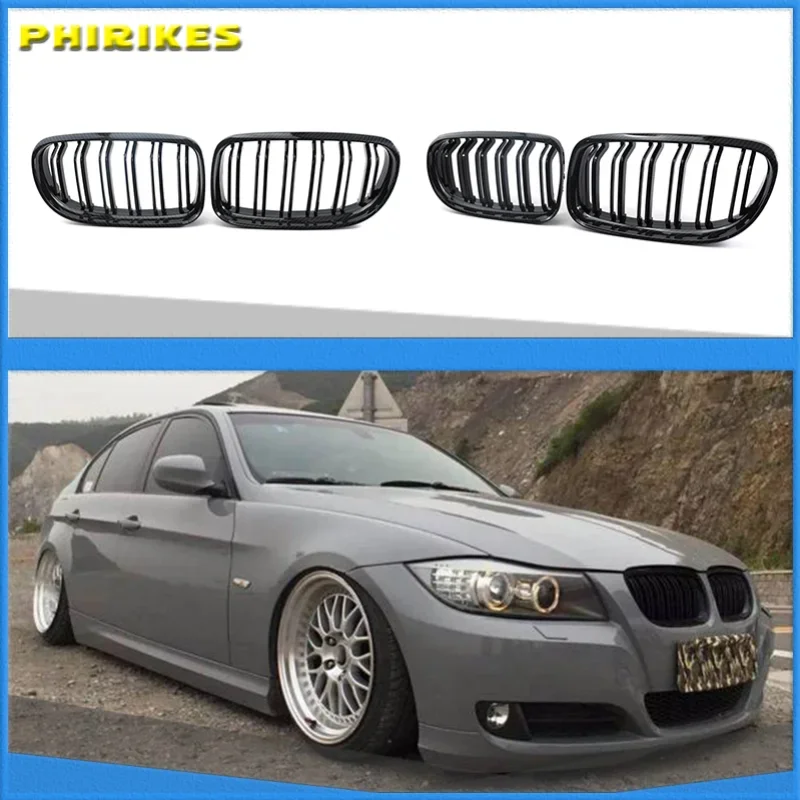 Matte Black Front Sport Kidney Grille Grill For BMW E90 E91 LCT 3-Serise Sedan 2009 2010 2011 2012 2013 Car Racing Grills