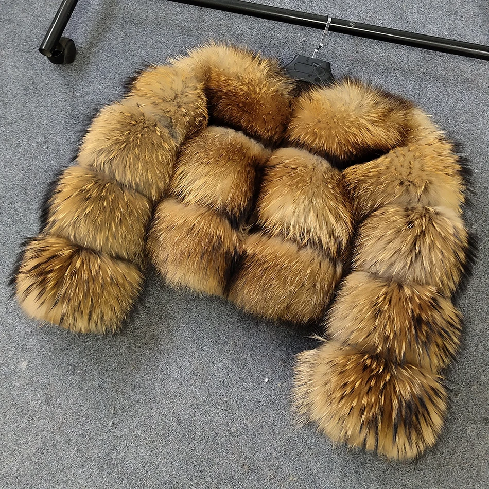 2024 new natural fur premium luxury winter real fur coat