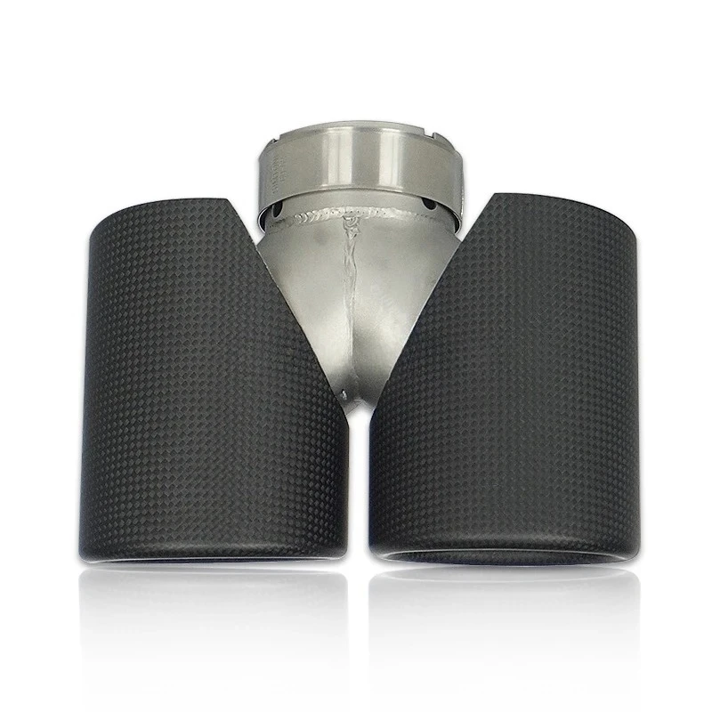 Factory Export For Carbon Fiber Y Type Dual Out Exhaust Tip Used To Modify Tail Throat Of Automobile Pipe