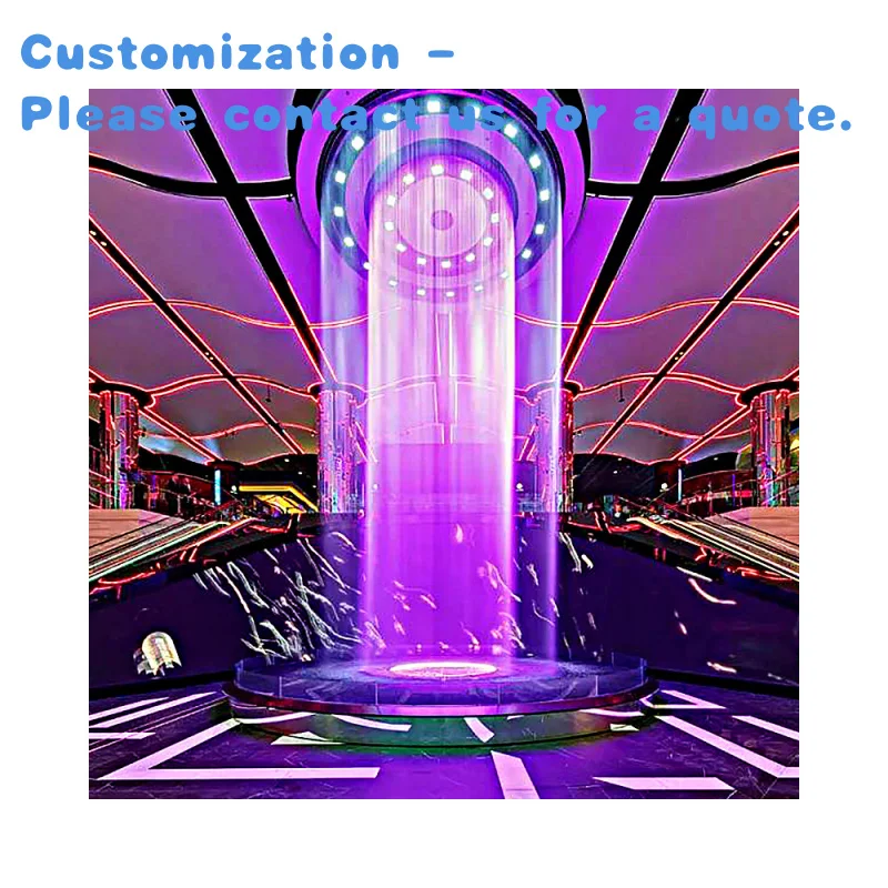

custom.Large Outdoor Ornament Digital Curtain Fountain Waterfall