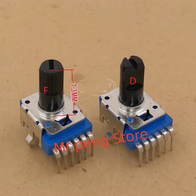 2pcs RK12 dual 6-pin vertical rotating potentiometer B10K20K50K100K power amplifier sound ultrasonic equipment