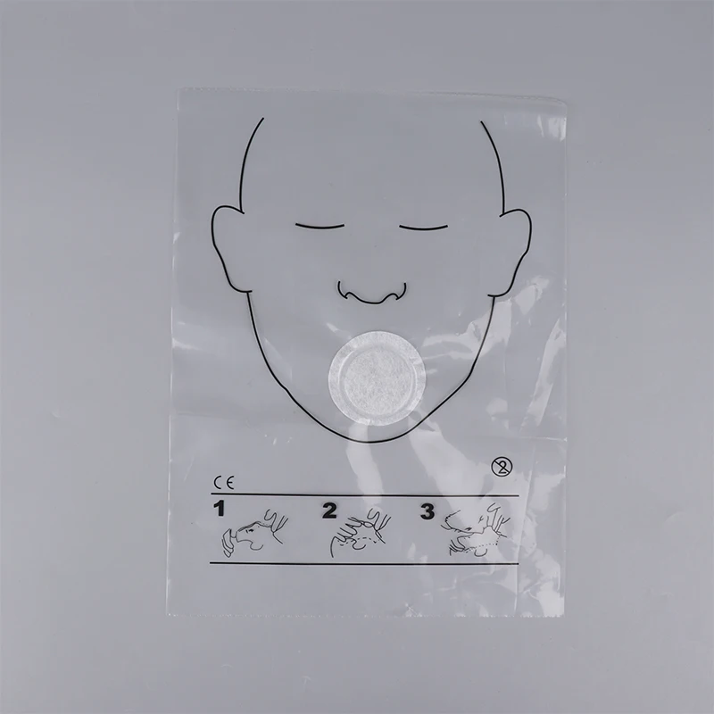 5/30PCS Disposable Breathing Mask CPR Training First Aid Resuscitator Mask CPR Face Shield Roll Rescue Kit Tool