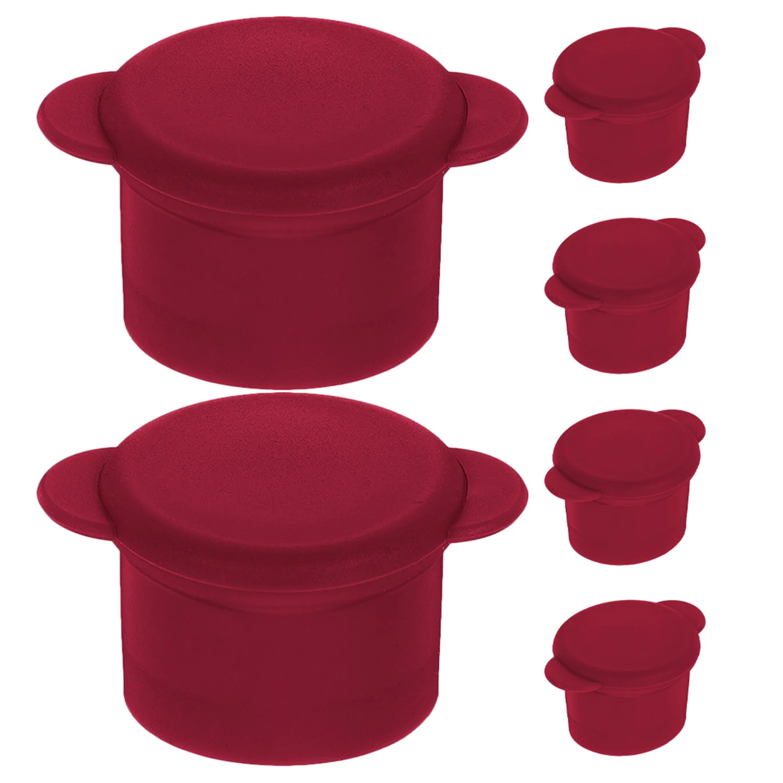 

6Pcs Silicone Wine Stoppers Wine Bottle Sealers Reusable Airtight Plugs for Preservation and Bottle Decor Small Silicone Stopper