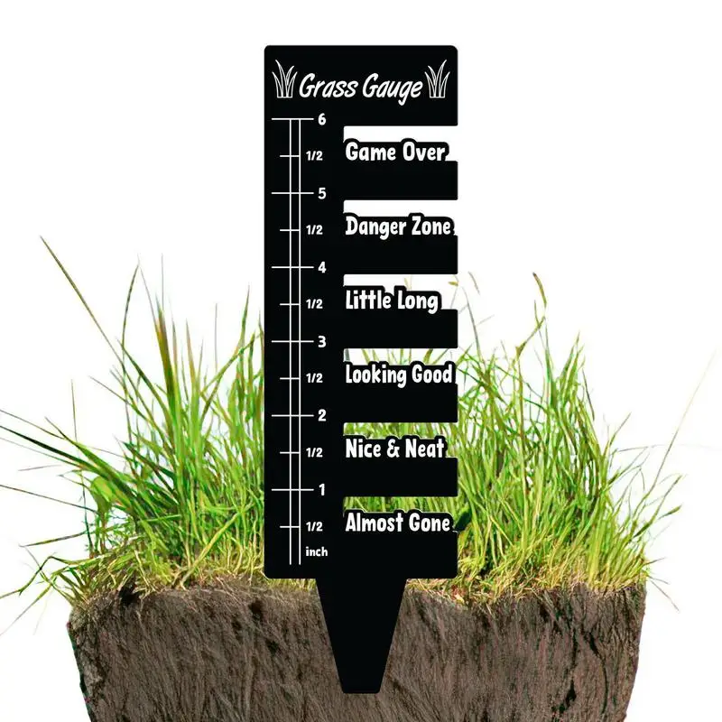 

Grass Gauge Lawn Measuring Ruler Lawn Yard Ruler Lawn Height Gauge Gardening Grass Measure Tool Stainless Steel Ruler Fun Gauge