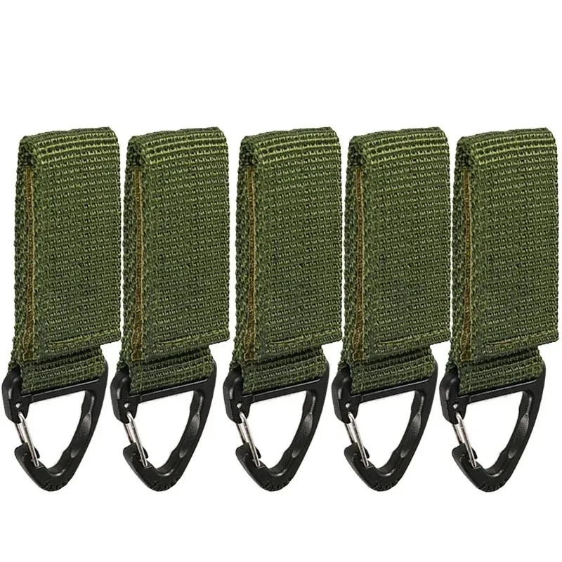 Outdoor Taktischer Molle-Gürtelhalter Gurtband-Clip Schlüsselanhänger Rucksack-Karabinerhaken Wasserflaschenhalter Schlüsselring-Clip