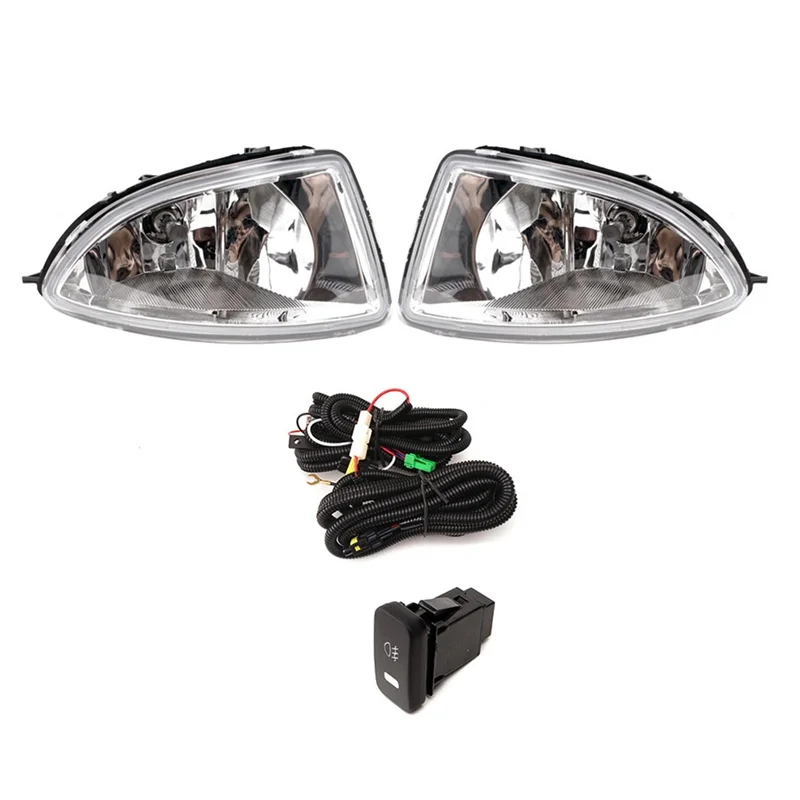 

For Honda Civic 2004 2005 Front Bumper Light With Fog Light Lamp Daytime Running Headlight Halogen Harness Switch