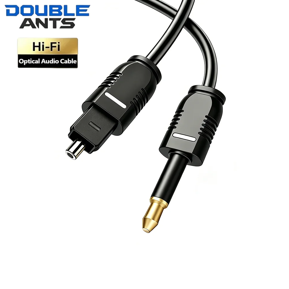 Optical Digital Audio Cable SPDIF to Mini Toslink 3.5mm Fiber Optic Audio Cable for TV Amplifier Soundbar Speaker Set-Top Box