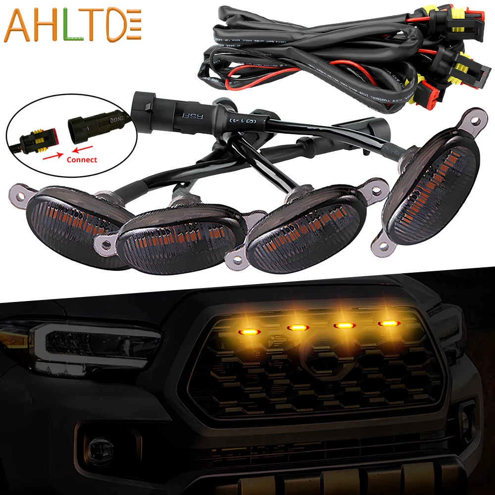 4-pecas-luzes-de-grade-automotiva-6-leds-amarelas-drl-sinal-de-neblina-decorativas-de-advertencia-luzes-diurnas-led-12v-para-carro-e-picape-a-prova-d'Agua