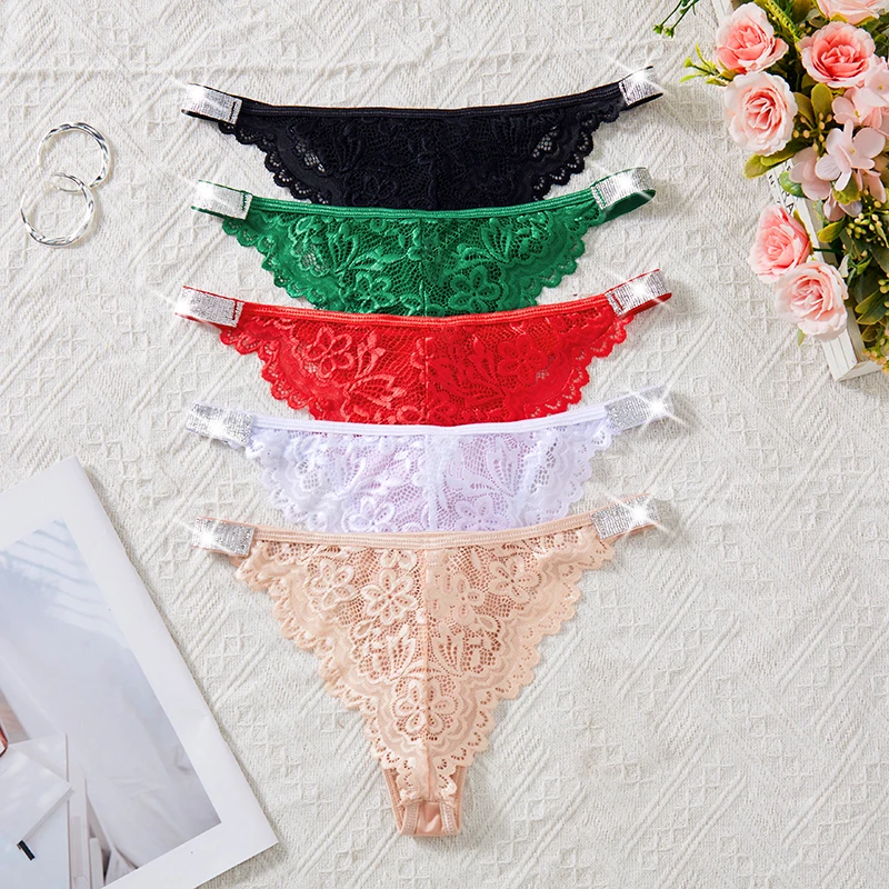 5 قطعة/الحزمة التطريز النساء سراويل منخفضة الارتفاع الأزهار الملابس الداخلية مريحة للتنفس لامعة الساحرة الإناث ملخصات مثير الملابس الداخلية #2