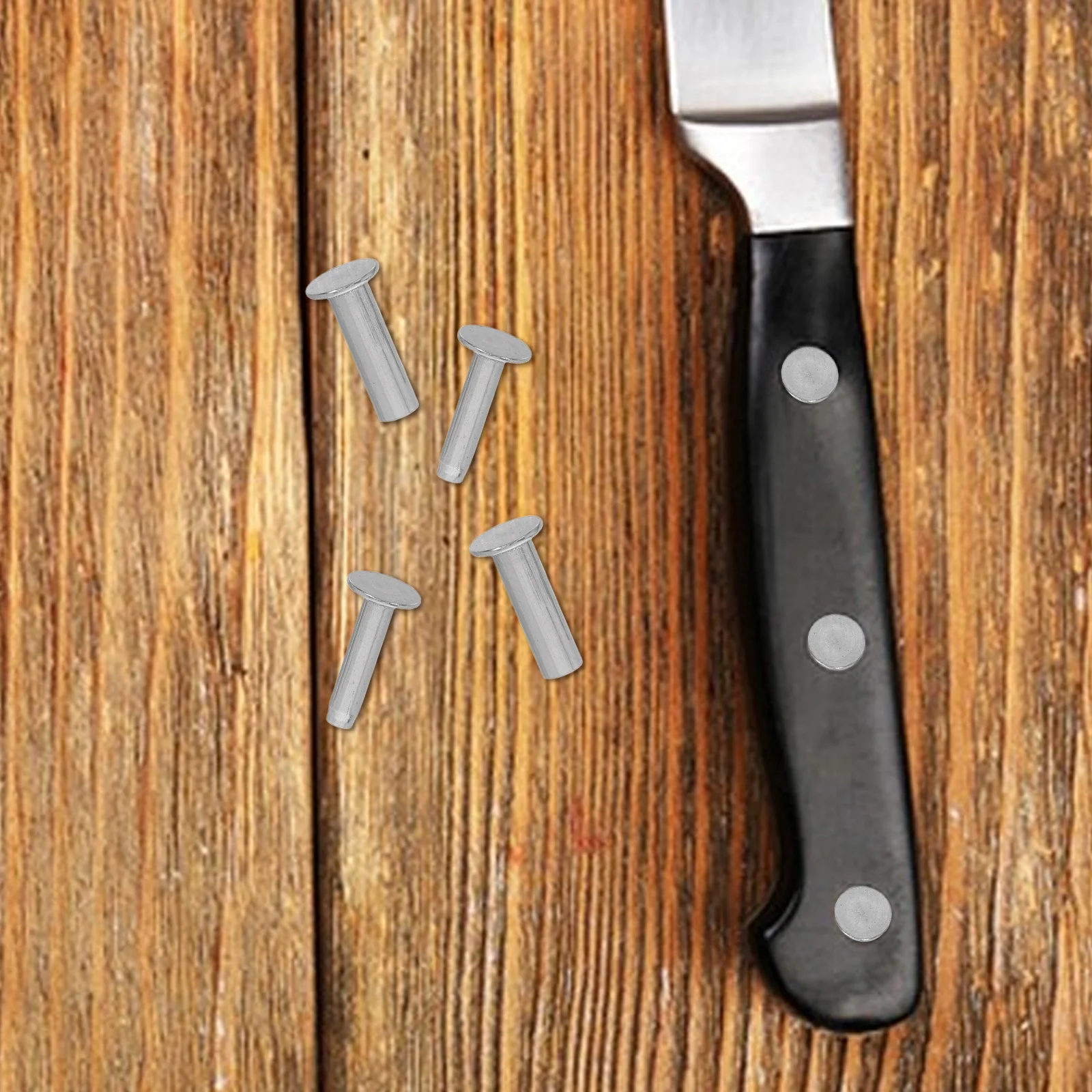 7 paia di viti per manico resistenti, perni per coltelli, posate, rivetti, rivetti, taglierina da cucina