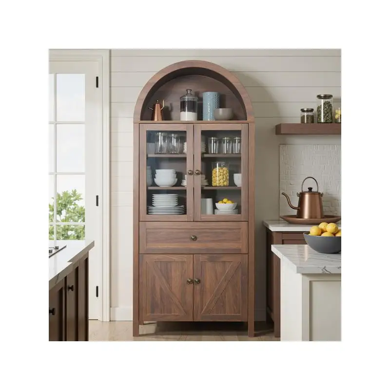 

Spacious Dome Cabinet with Premium Materials and Antique Craftsmanship for Ample Storage