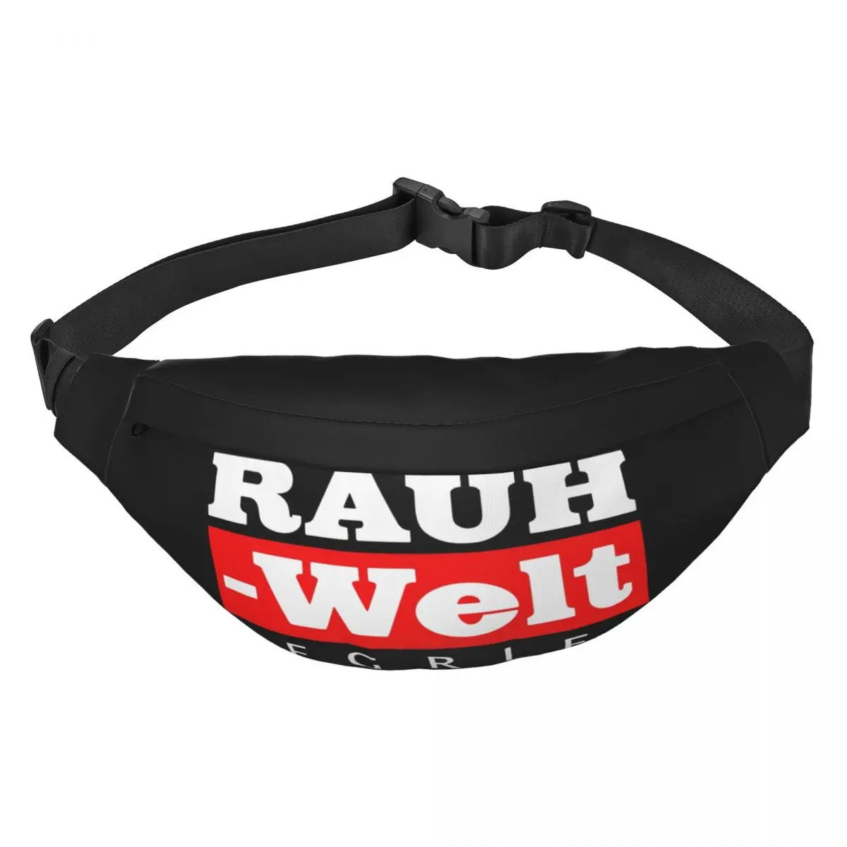 Multifuncional Sling Crossbody Bags, Waist Pack, Waist Pack, Short Trip, Waist Pack, Rauh Welt Begriff Logo, Unisex