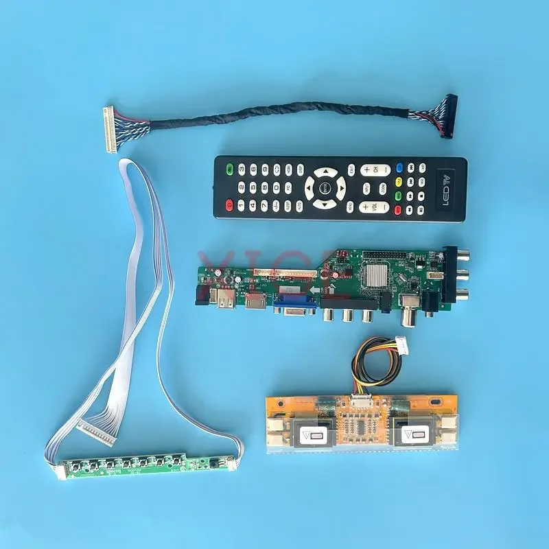 

For M190E1 M190E3 M190E5 MT190EN02 LCD Driver Board 30Pin LVDS DVB Digital Signal 1280*1024 Kit 4CCFL Monitor IR+AV+USB+HDMI+VGA