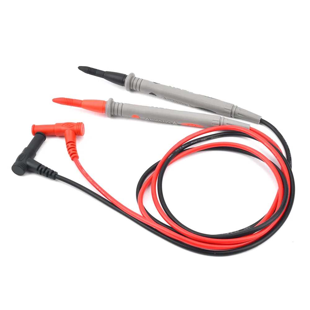 1 Pair 10A 20A Digital Multimeter Probe Soft Silicone Wire Needle Tip Universal Test Leads Probe Wire Pen for Multi Meter Tester